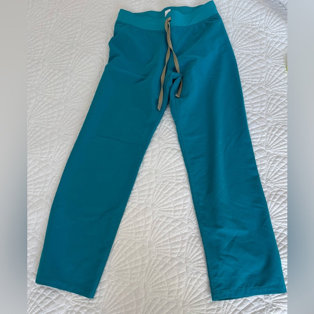 Figs Scrub Teal Blue Livingston Pants Size XS P
